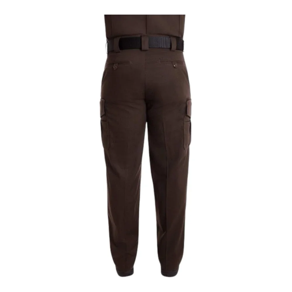Blauer Pants Men 38 Chocolate Brown Side Pocket Rayon Cargo Uniform Unhemmed P15